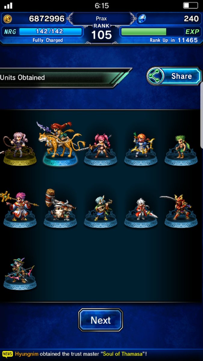 PraxiaTv's tweet photo. Hey @WCouillard, cashing in on all the free pulls this week. #FFBEWW #randomfew https://t.co/DNZMcVrOjf