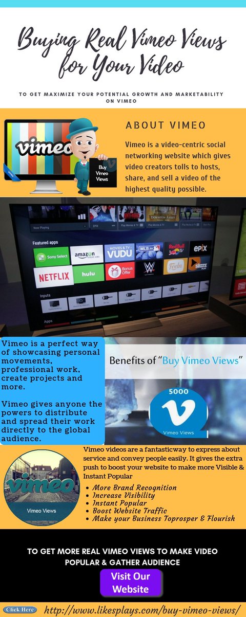 LikesPlays's tweet photo. Buying Real Vimeo Views for Your Video
https://t.co/vZK2H3MIHx
#vimeo #MusicVideo #filmmaking #videography #videoproduction #vimeovideo #videoshoot #vimeoviews #views #view #socialmedia #entertainment #video https://t.co/gKrLxipteP