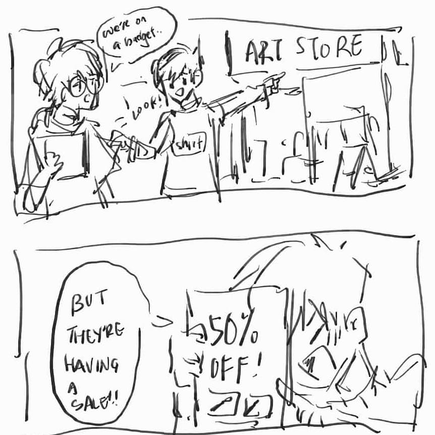 they go shopping together 