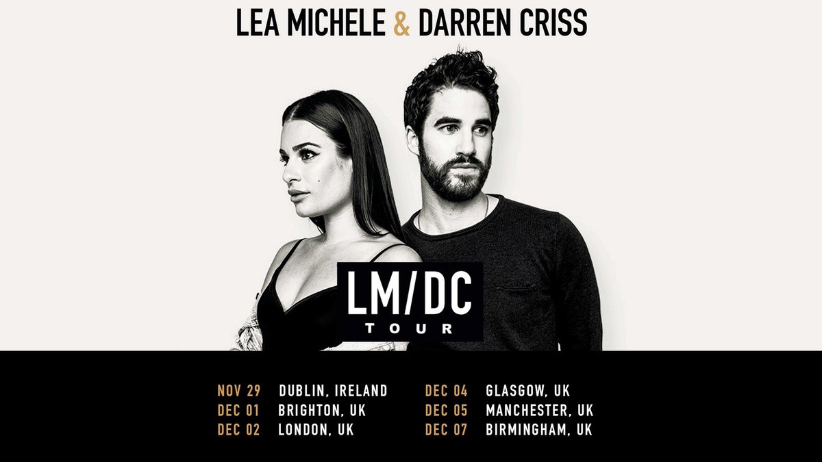 UK & Ireland - @LeaMichele and I are thrilled to bring the #LMDCTour overseas. Pre-sale starts this Wednesday at 10am local time. Sign up to gain access here: smarturl.it/LMDCTour