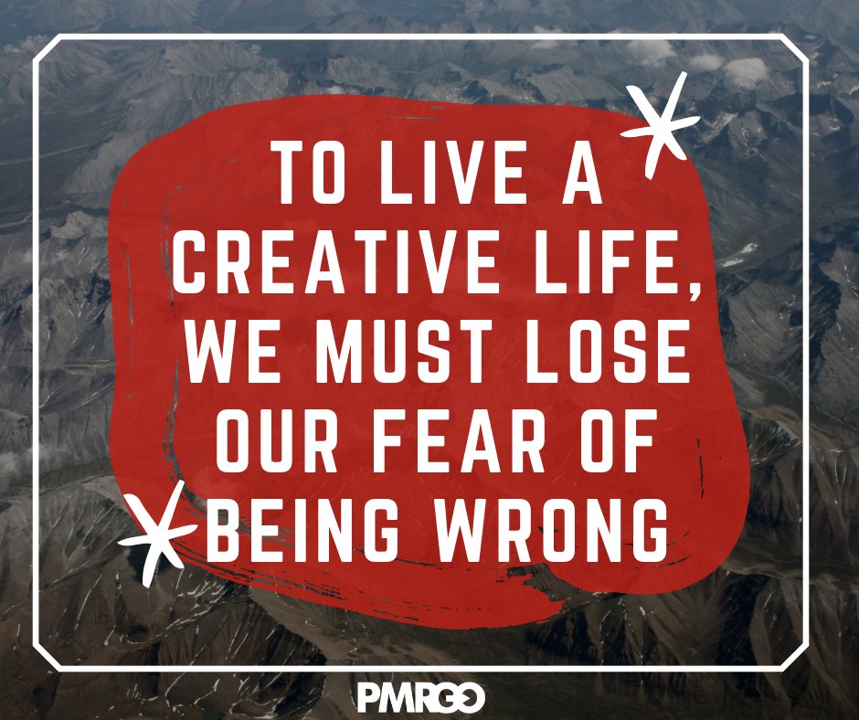 PMRGOINDIA's tweet image. #MondayMotivation #CreativeLife #BeingWrong #LoseOurFear #PMRGO