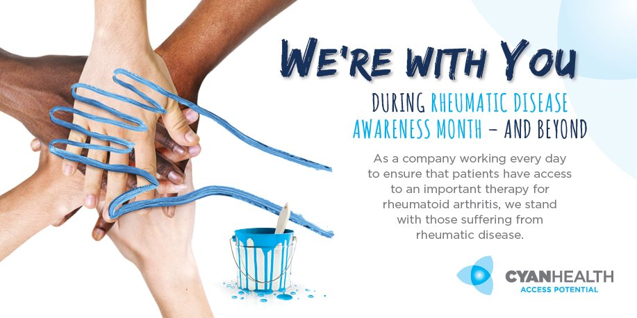CyanHealth's tweet photo. We're with you. #RDAM #rheumaticdiseaseawarenessmonth #marketaccess #cyanhealth https://t.co/ruWmVM823p