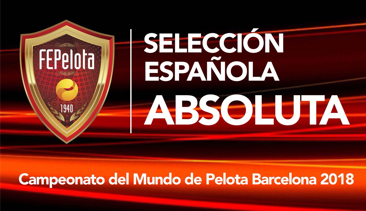 PUBLICADA LA SELECCION ESPAÑOLA ABSOLUTA 2018 fepelota.com/index.php/actu… #TeamESP