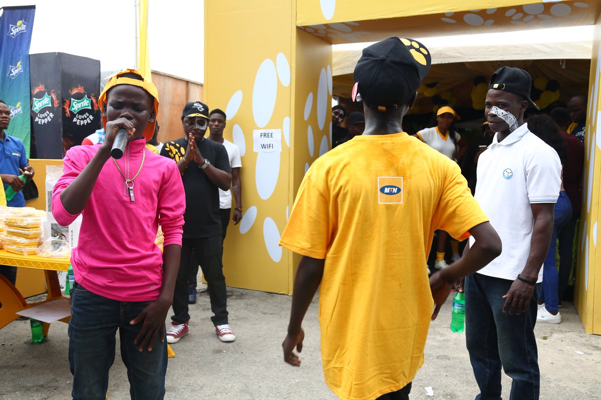MTNNG's tweet photo. We had lots of giveaways, fastest fingers, singing competitions, games and fun, fun fun!.
#AFFC18 #FeetandTricks #WhereFootballLives https://t.co/2jDyHD6fnA
