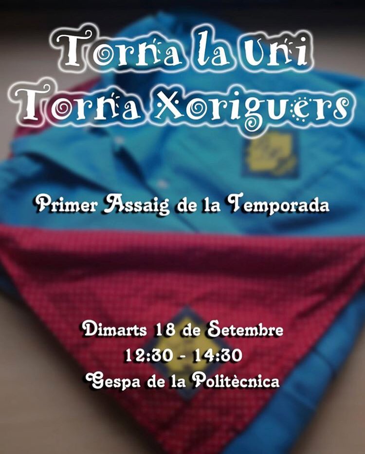 xoriguersudg's tweet photo. Vols formar part de la Colla Castellera de la @univgirona, els Xoriguers de la UdG? Doncs aquest dimarts tornem als assajos, així que acosta’t a la gespa de la politècnica i enfaixa’t! No cal tenir experiència prèvia, tothom pot ser Xoriguera o Xoriguer! https://t.co/rCt1G5Bfzf