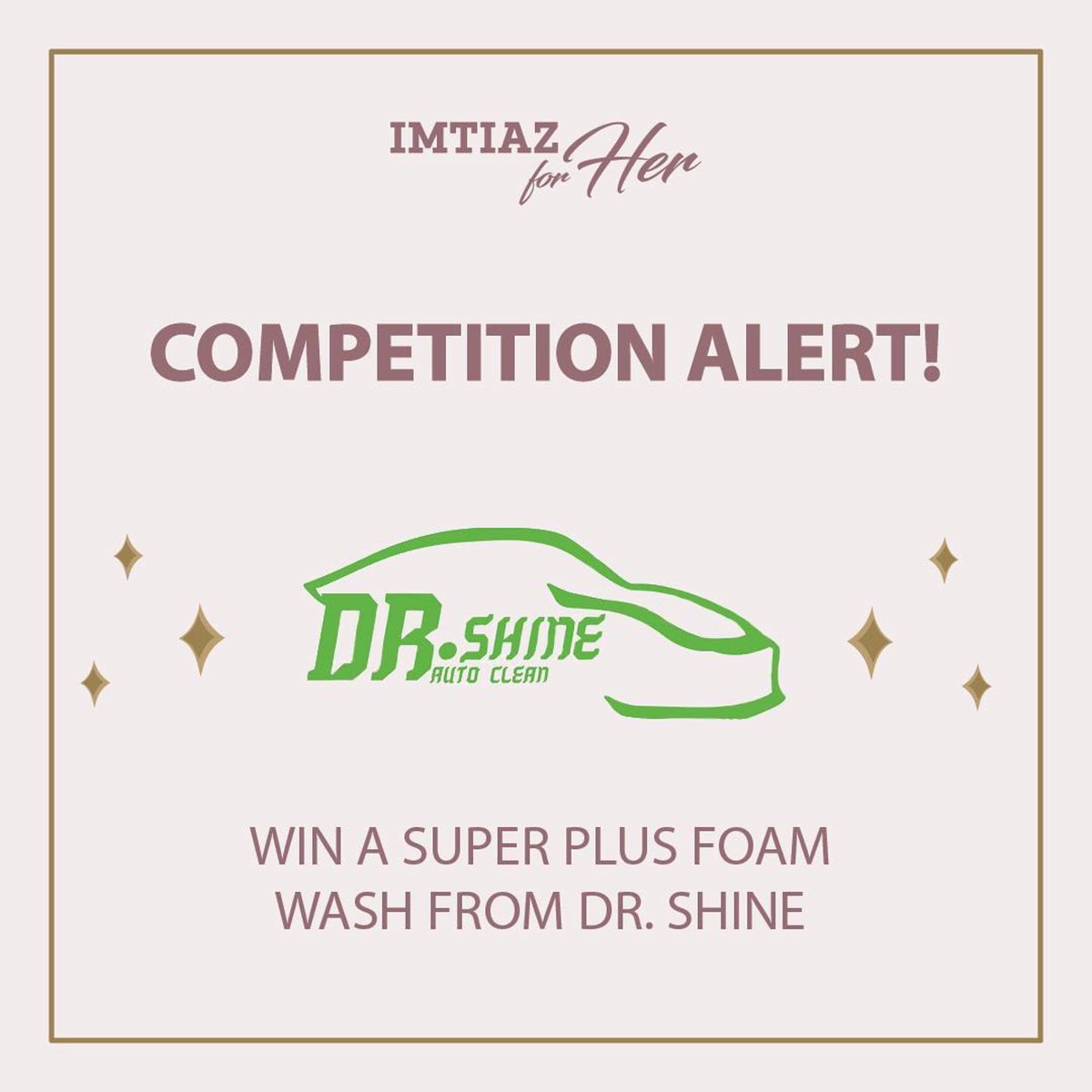imtiazforherbah's tweet photo. Follow our account, like this post and RT to win a super plus foam wash from Dr. Shine! The competition ends on September 23rd!
Terms and comditions apply 
#Treatsforher #Imtiazforher #bahraincredit #bahraincompetition #bahrain #Followlikeandmention" https://t.co/agiqKOu8nw