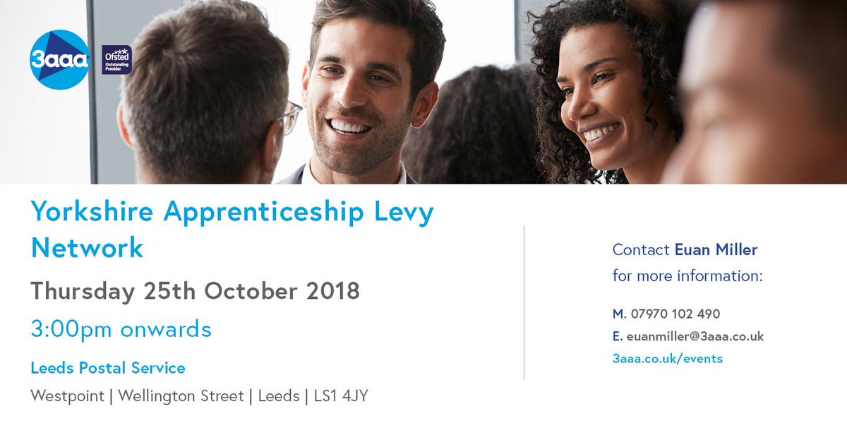 AppLevy's tweet image. Join the Yorkshire Apprenticeship Levy Network for its first event in Leeds this October to learn more about how you can utilise your levy use and meet other like-minded businesses. Find out more: buff.ly/2O3uXRI