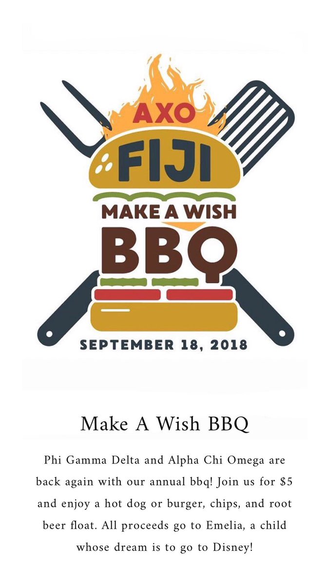 MoState_FIJI's tweet photo. Tomorrow is our Make A Wish BBQ! Come out, enjoy some food and drinks. #FortheKids https://t.co/sDm4onKiRD