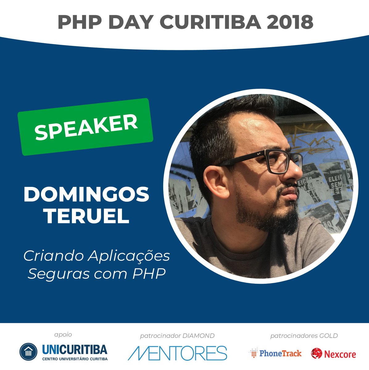 mingomax's tweet image. WooHoo! Vou palestrar no #phpDayCuritiba2018, onde apresentarei sobre um tópico super importante, segurança em aplicações PHP! Estão todos convidados! #php #phpsc #phppr Informações e inscrições aqui phpdaycuritiba.com.br