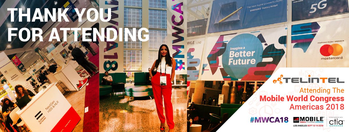 TelintelGroup's tweet photo. What a great week at the #MWCA18 in LA! We would like to thank all the assistants and organizers for this wonderful. It was great having the opportunity to meet new people and getting excited about new projects. See you this Wednesday at the #WWC in Madrid!
#MWCA #SMS #Telintel https://t.co/Npyil0dtqK