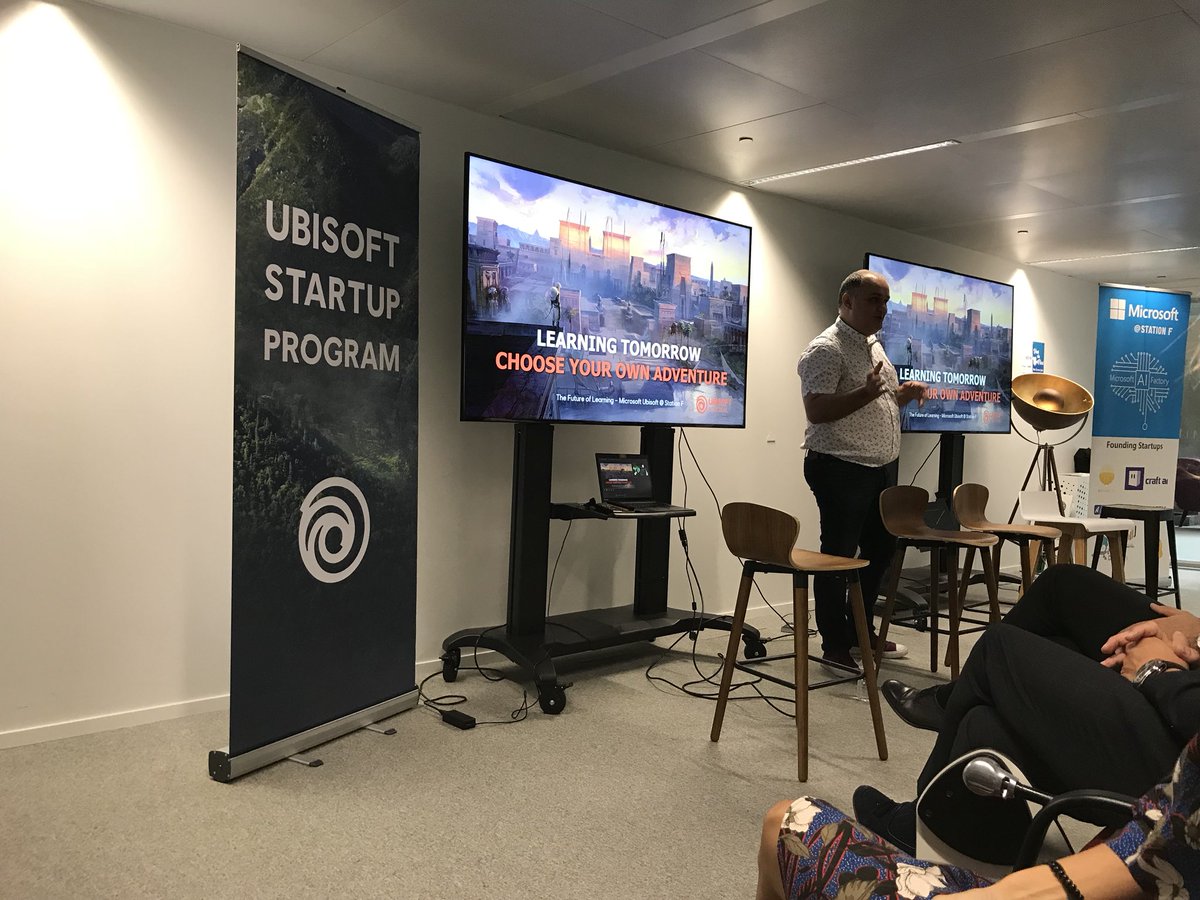 celinecmorel's tweet image. .@Odaparis explains how gaming and learning are so closely linked : skill trees, engagement,  progressive difficulty, failing trying again succeeding, reward ... #edtechdays #futureoflearning @UbisoftFR @microsoftfrance