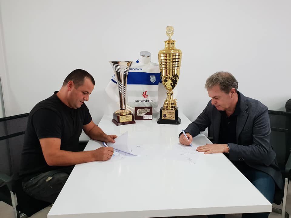 DritaFc's tweet photo. Welcome to our new coach Shpetim Duro.
Duro coached teams like Shkendija, Partizani, Skenderbeu, Vllaznia, Flamurtari Vlorë and Besa Kavajë.
He has a lot of work in front of him to get us out of this slump we are right now, and we thought he is the best man to do it. 
Good Luck. https://t.co/odgh9pgyM9