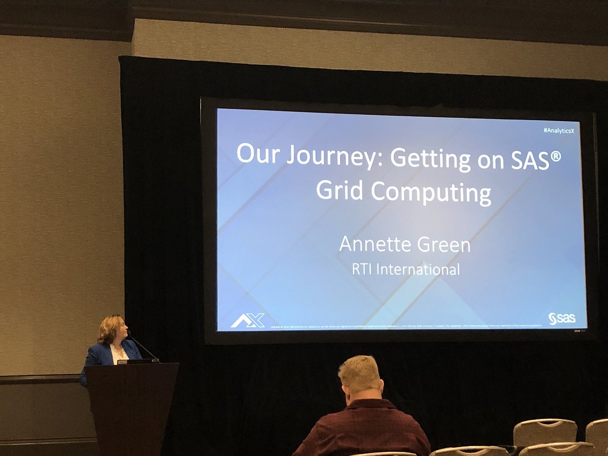Sarah_Sarhangi's tweet photo. Stop by Harbor A at #AnalyticsX for @MonteBasset’s can’t-miss presensation. She’ll be sharing @RTI_Intl’s journey to #SAS Grid Computing. Can’t wait! @SASsoftware https://t.co/QgUmJEw3SN