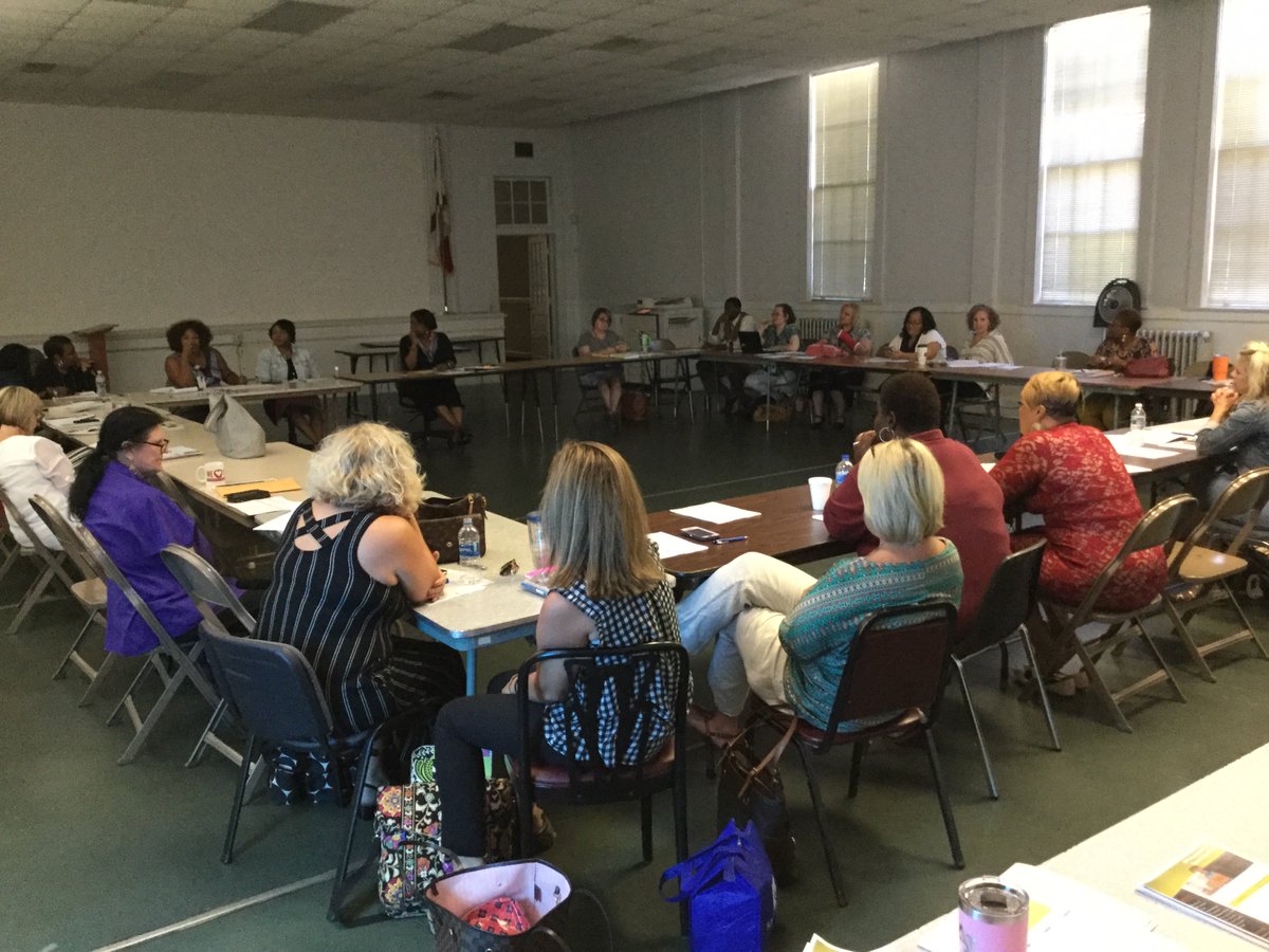 Special Education staff exchanging ideas and working together to achieve a common goal of meeting the needs of our students 1.8, 3.6, 1.10, 1.11 #MPSMovingForward <a href="/SquadSped/">Montgomery Public Schools SPED SQUAD</a> <a href="/DegaSuper/">SuperDega</a>