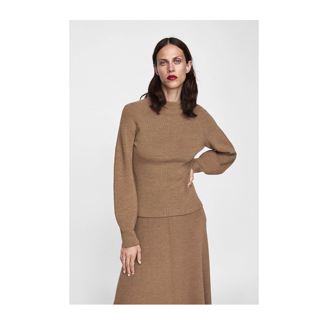 ZARA on Twitter: "This is #zaranewin | Minimal collection. Puff sleeve  sweater and skirt https://t.co/6YtvYgl6KD https://t.co/hwINrXTQm6" / Twitter