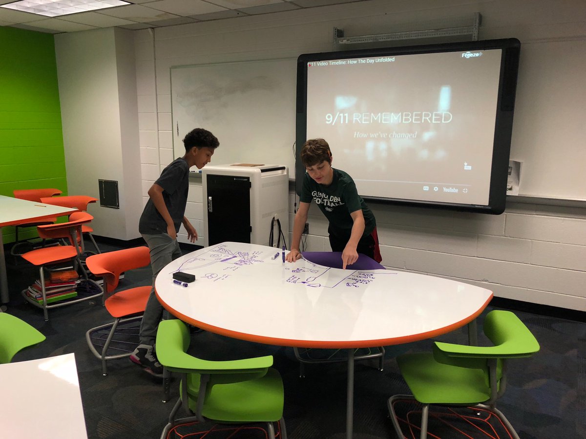 InterboroSTEM's tweet photo. Remembering 911 by brainstorming ideas on how to get people out of buildings quickly and safely in an emergency 
@glenoldenschool https://t.co/rwNxFo66X9