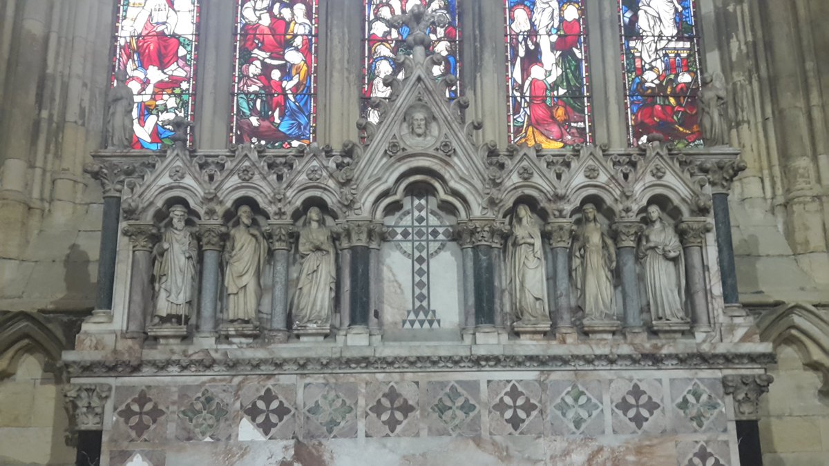 CulturalLaura's tweet photo. Congrats @DiscoverHx and all involved in a mammoth #HalifaxHeritageFestival. Discoveries included the exquisite gem that is All Souls Church #Akroydon, and the 'fax's incredible musical heritage from Dusty ⏩Iggy (amazing decor preserved from Palin's, where The Kinks played...) https://t.co/seMw24NIG0