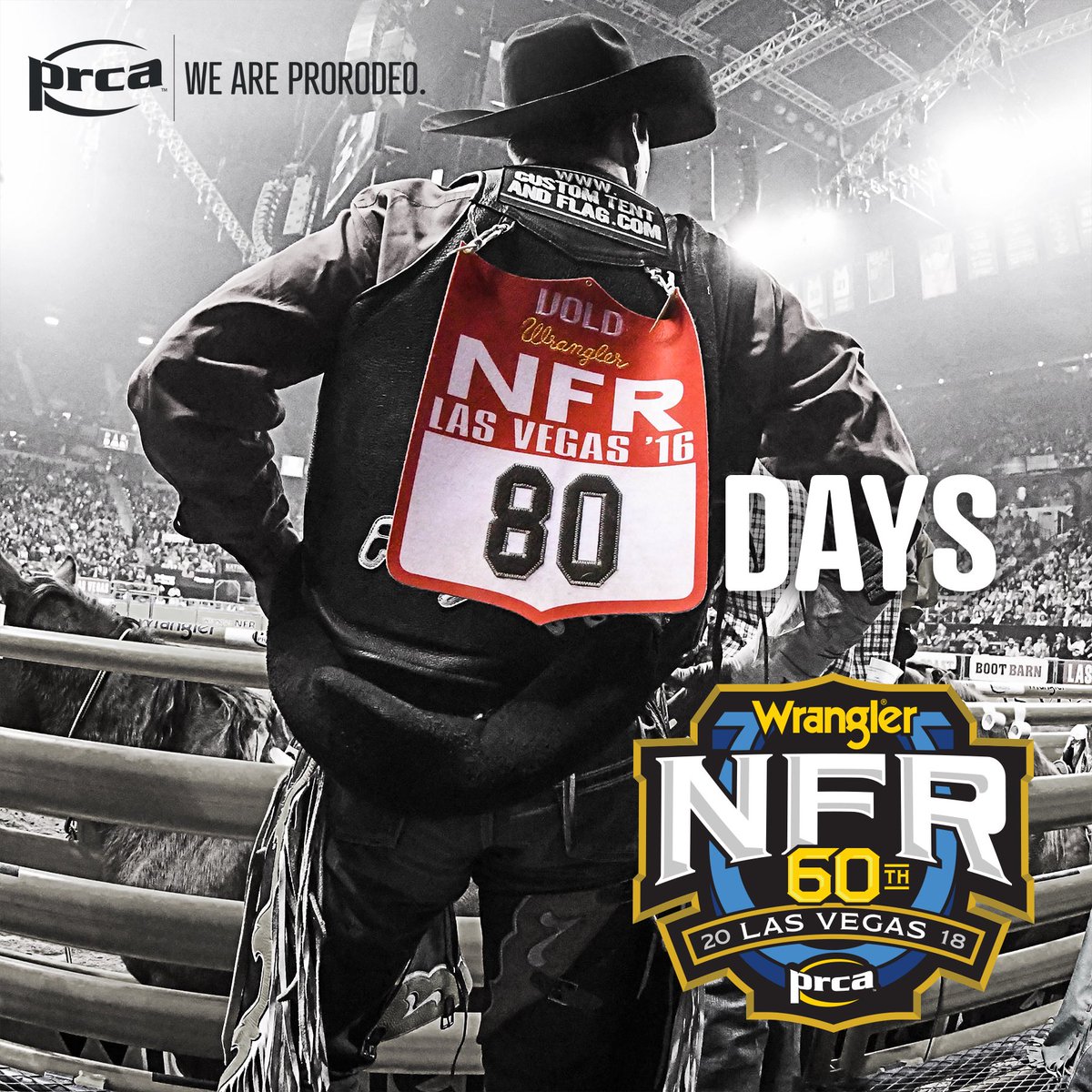 8️⃣0️⃣ days until the Wrangler NFR kicks off! 

#WeAreProRodeo #Countdown
