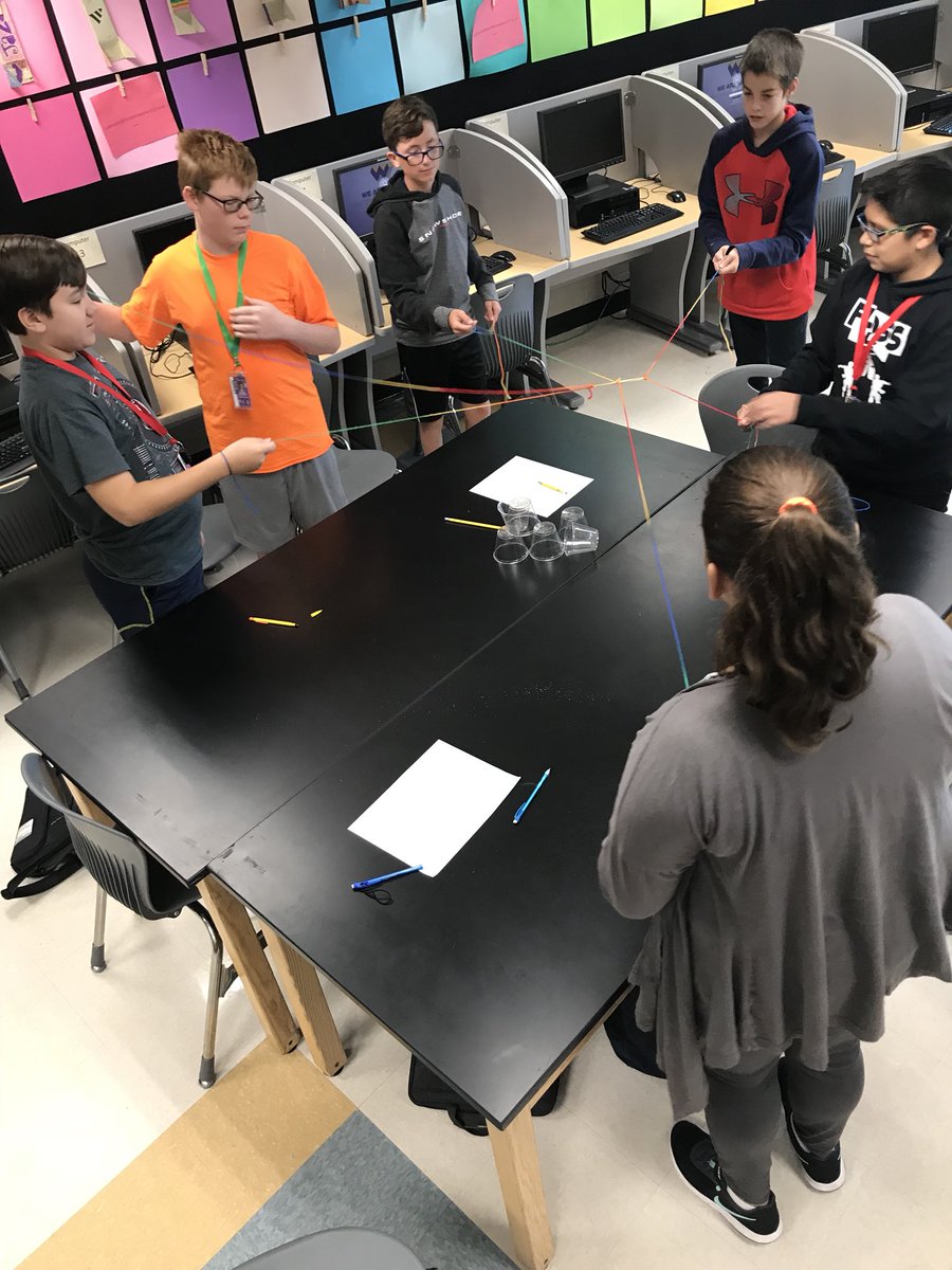 PLTW_CHC's tweet photo. Starting Monday morning with some team building! #chcrobotics https://t.co/mZKQtOSyQ0