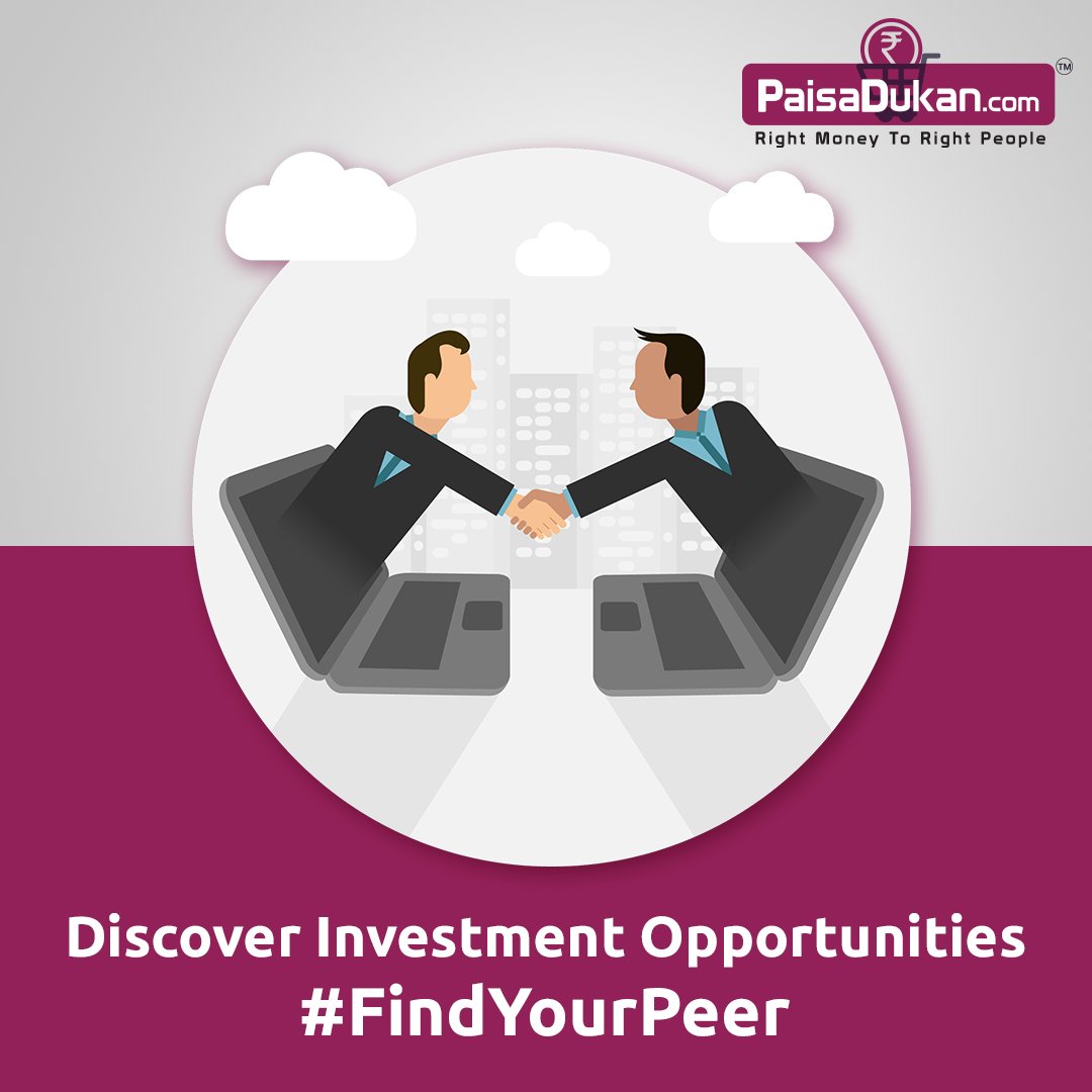 PaisaDukan's tweet photo. Peer-to-Peer is a new way to get higher returns upto 30% p.a on your investments.
Don't wait, #FindYourPeer at #PaisaDukan now! Visit: https://t.co/ubTl6kEqqq https://t.co/oTRCK1cHd3