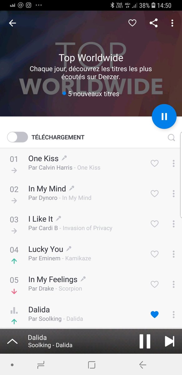Soolking's tweet photo. OMG 6 EM AU TOP MONDIALE SUR DEEZER 😱😱😱😱😱😱
Merci merci merciiiii LE MONDE 🌍

ON VEUT LE MONDE ON VA LE PRENDRE ET PUIS SALAM https://t.co/9uOrS00Cza