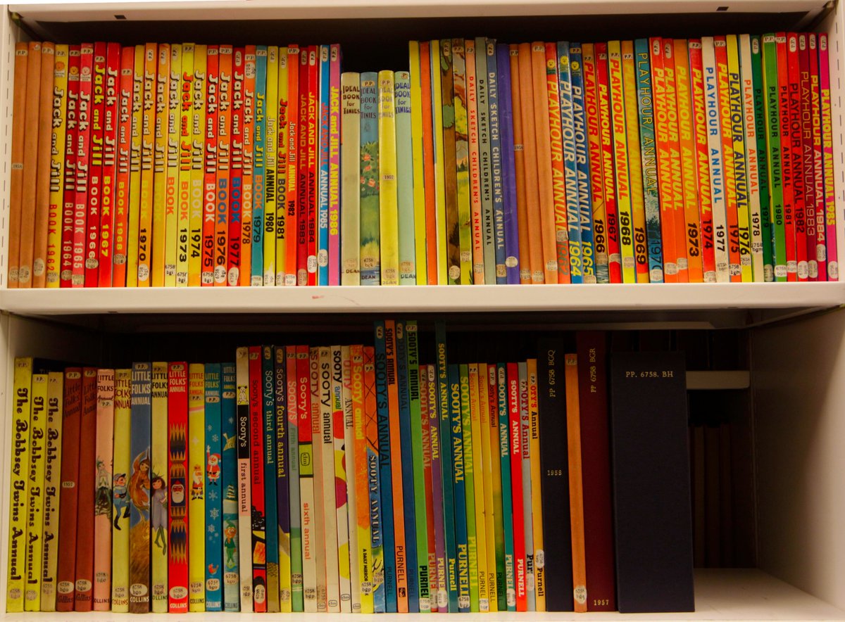 ElasticSystem's tweet image. #ThingsDiscoveredAtTheBritishLibrary – all the children&apos;s comics and annuals that we read when growing up (and possibly still do). Unfortunately no one under the age of 11 is allowed into the Reading Rooms!