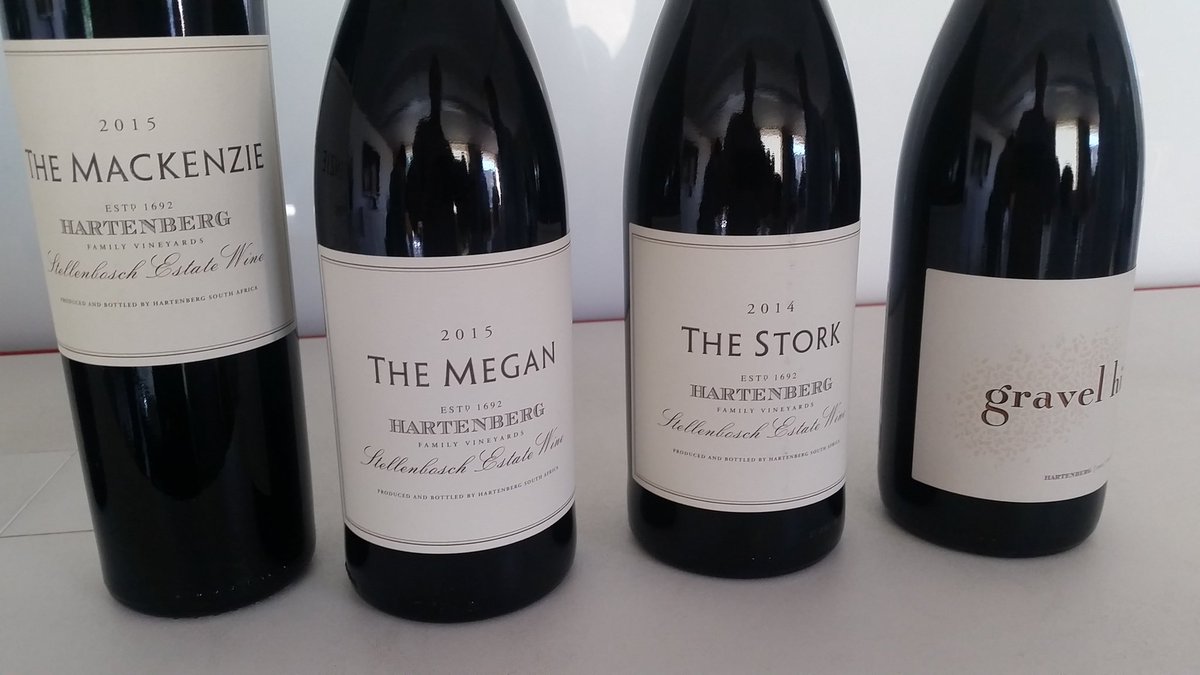 Afternoon's work about to start with @HartenbergWine smart new labels for the named wines #newvintages @BancroftWines #shiraz #ourbloodispurple