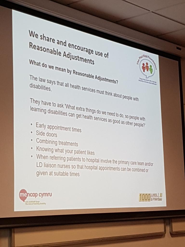 Juliedavintage's tweet image. @Paulriddfoundation #USWLD18  #September2016  So important to have reasonable adjustments for people with learning disabilities.