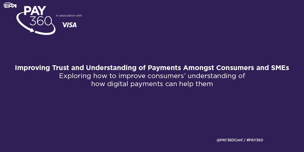 We're pleased to announce the theme for PAY360 in 2019:
Improving Trust and Understanding of Payments Amongst Consumers and SMEs

pay360conference.com/article/epa-an…
