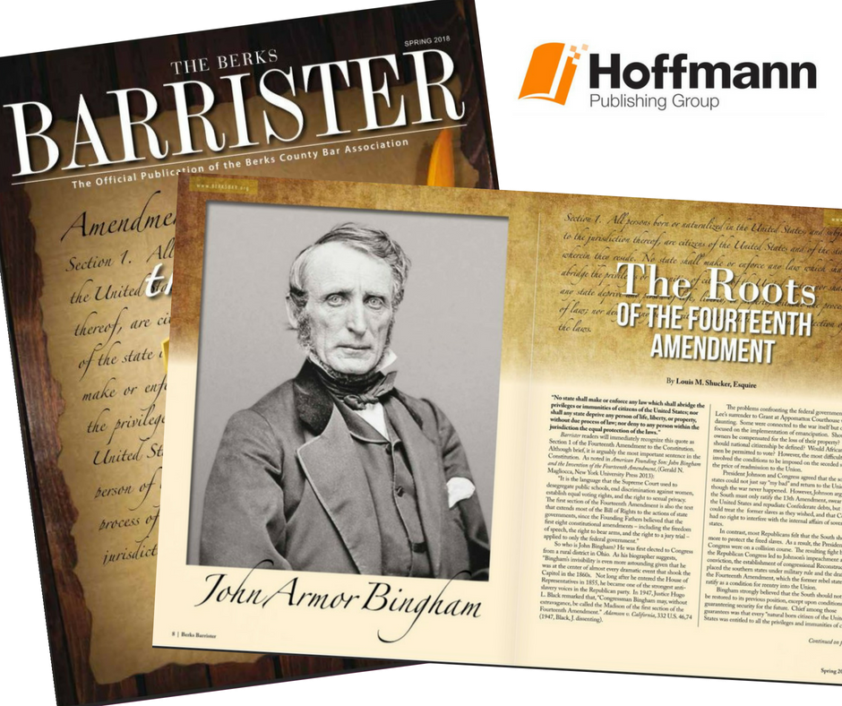 In honor of #ConstitutionDay here's a look back at "The Roots Of The Fourteenth Amendment" in #BerksBarrister nxtbook.com/hoffmann/Berks…   #USConstitution #BerksCounty #Pennsylvania #Philadelphia