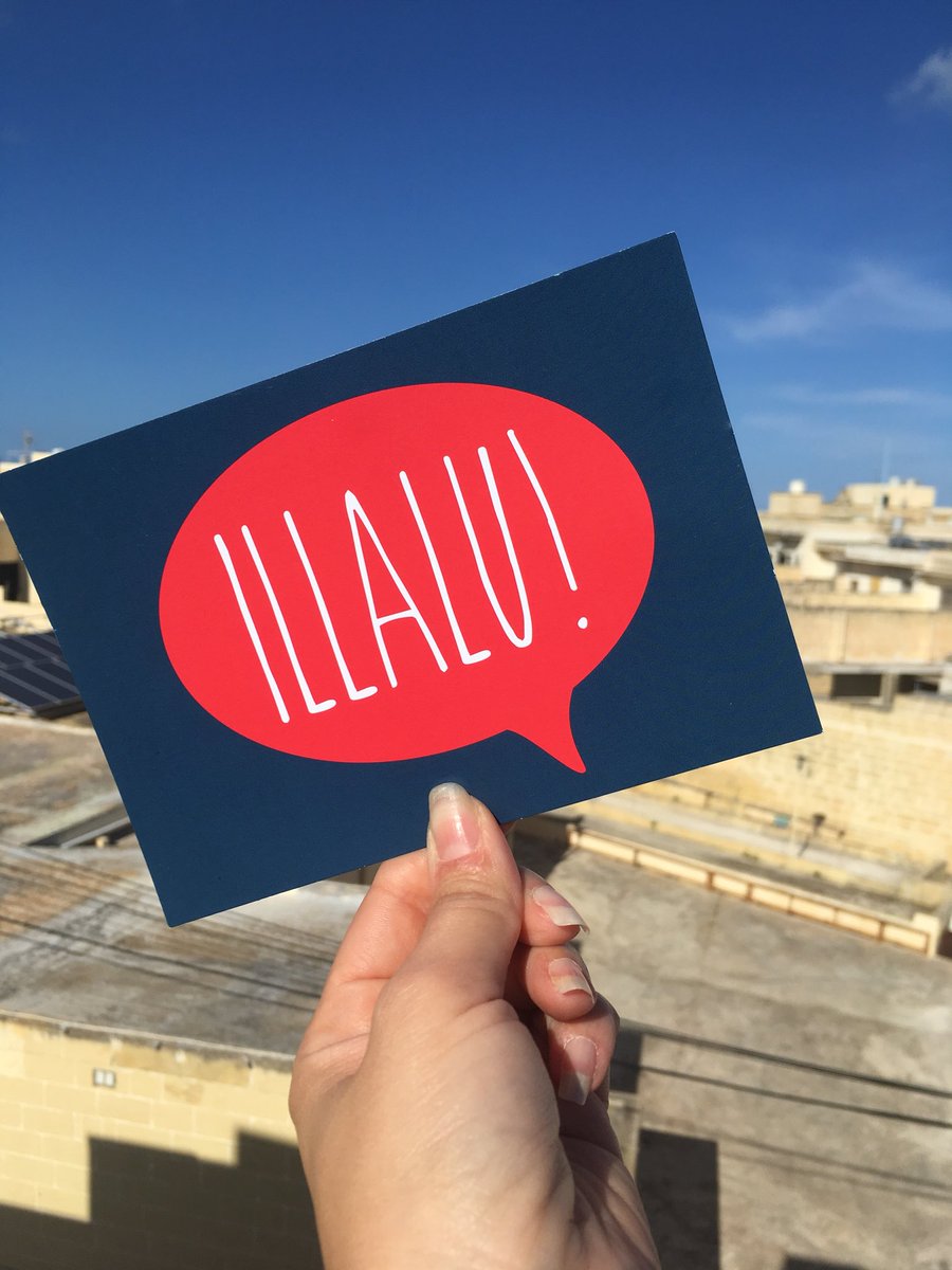 ThatSabrina's tweet photo. I’ve just signed up for Maltese language classes... nitolbu għalija! #learnmaltese #MondayMotivaton https://t.co/G8FaNw00Nz