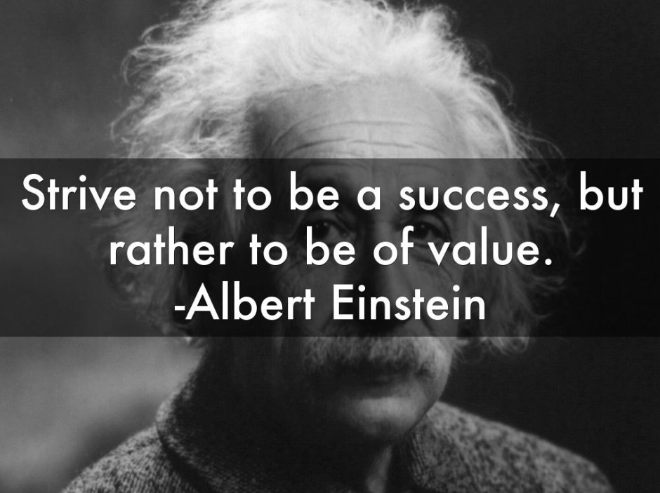 #MondayMotivaton #Einstein #success #value