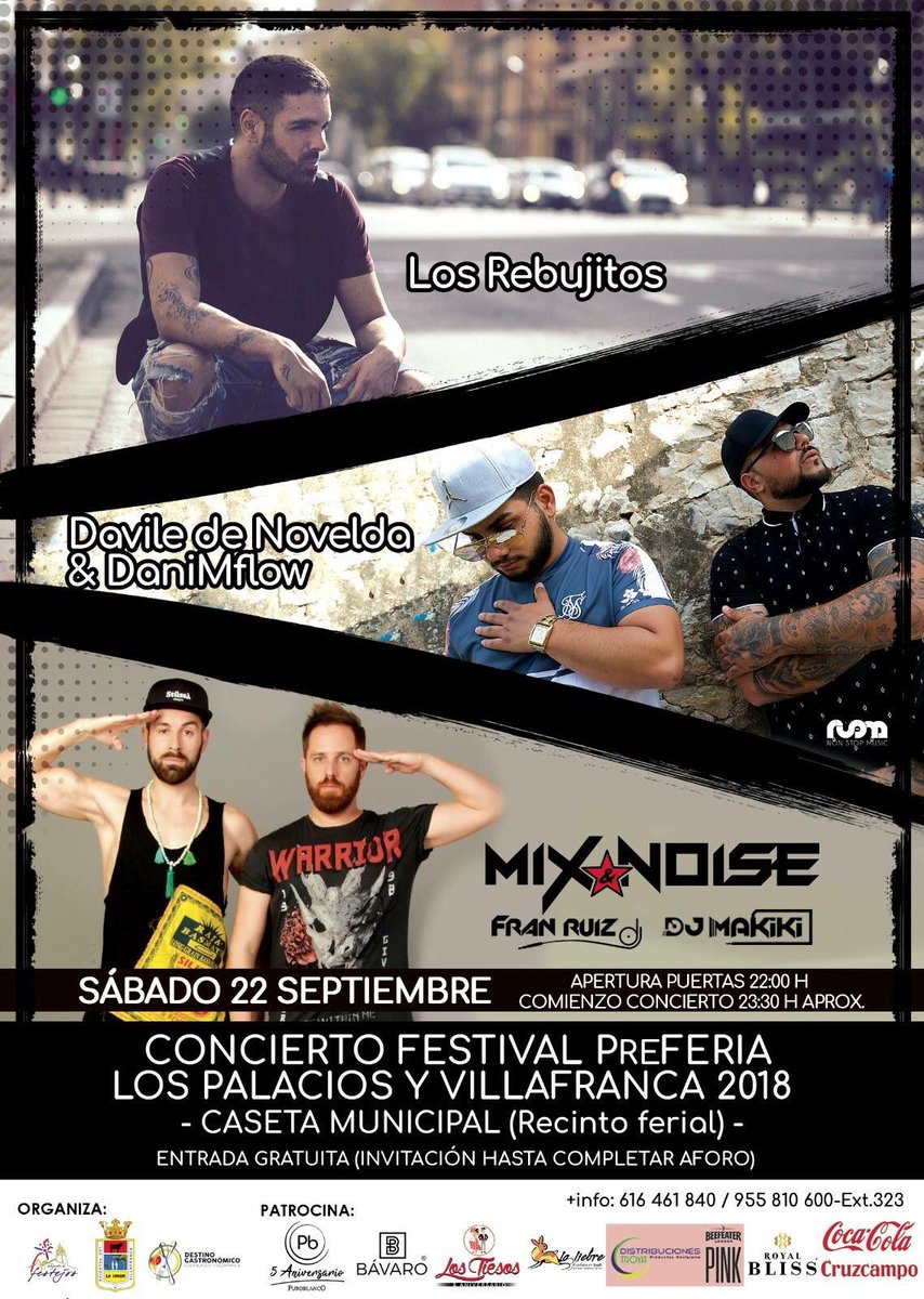 Próximo concierto!
Sábado 22 de septiembre en Los Palacios (Sevilla)! 😜