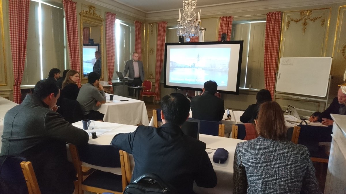 SmartCitySweden's tweet image. On the first day of the Visitor's Program about Next Generation of Travel &amp;amp; Transportation, handpicked participants from 7 countries are welcomed to Gothenburg by David Ljung, Chairman of @BRGgoteborg #SmartCity #Mobility