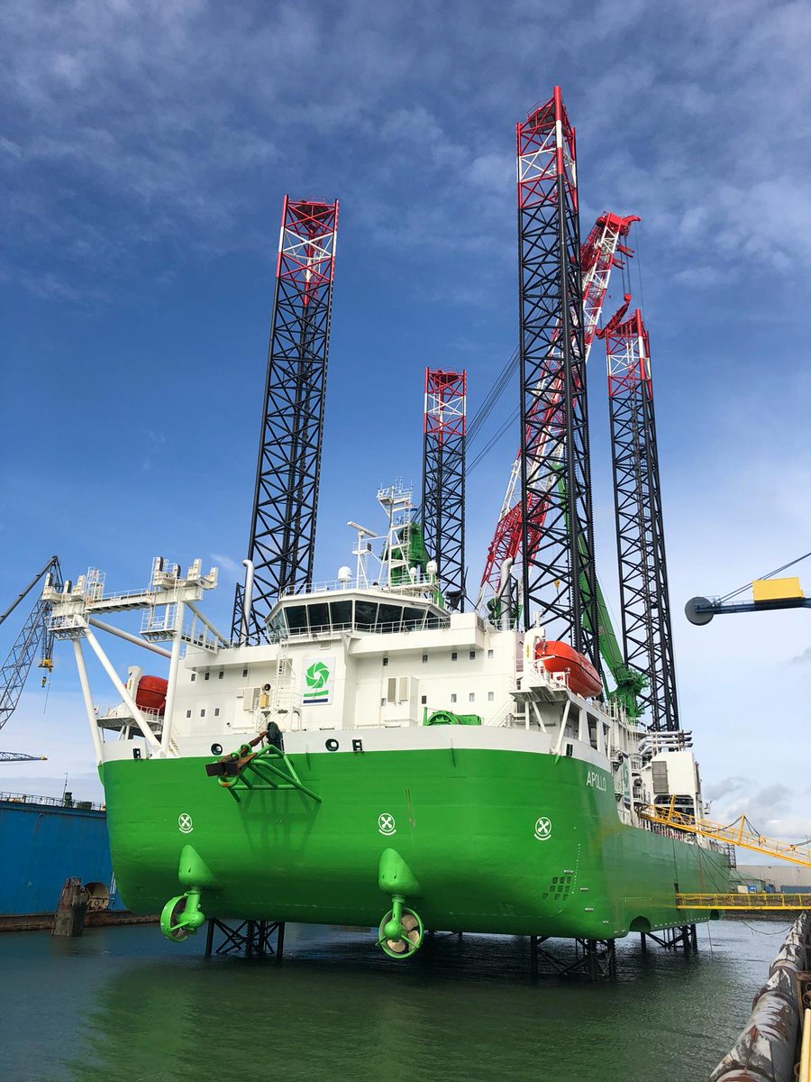 De service afdeling heeft de afgelopen tijd aan een mooi project gewerkt op de #Apollo van #GeoSea