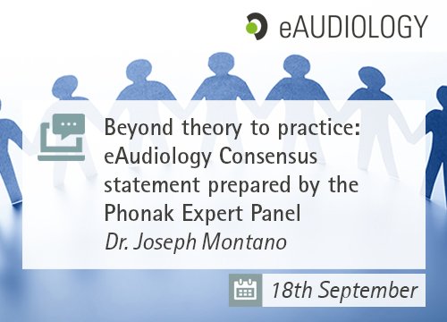 Join us tomorrow at 9am central time as we review the eAudiology Consensus statement prepared by our expert panel. If you've missed our previous eAudiology webinars, this is a great chance to get up to speed! learning.phonakpro.com/course/view.ph…