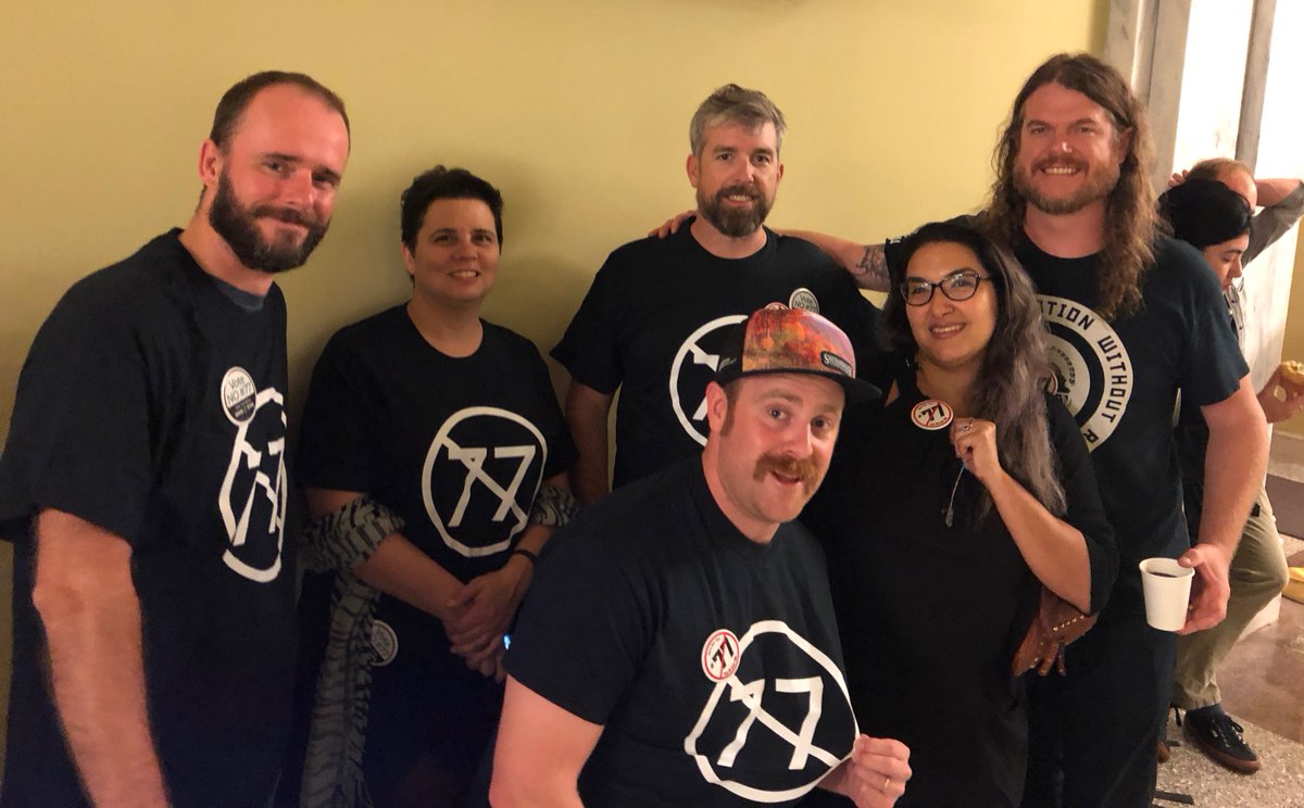 dcbrau's tweet photo. Taking a stand along side our friends in the hospitality industry to #saveourtips. #Prop77 #DC https://t.co/ShbDSpox9G