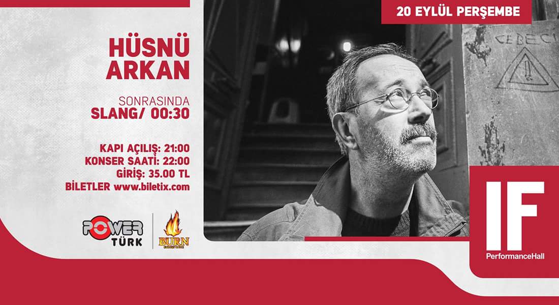 📣 RT Yapan 5 Takipçimize Çift Kişilik Biletimiz Var! Son Gün 19 Eylül! <a href="/IFPerformance/">IF PERFORMANCE HALL</a> <a href="/husnuarkan/">Hüsnü Arkan</a>
🗓️ 20 Eylül - Perşembe
⏰ 22:00
📍 IF Performance Hall