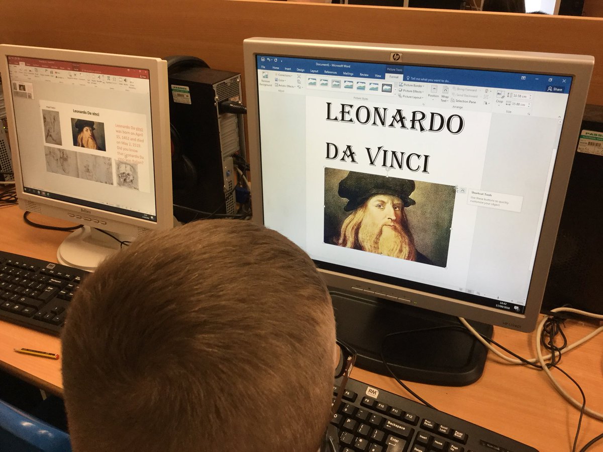 LSTClass_14's tweet photo. For the start of art week we are researching Leonardo Da Vinci #STPSArt #STPSICT #crosscurricular https://t.co/crBOPZEuQ0
