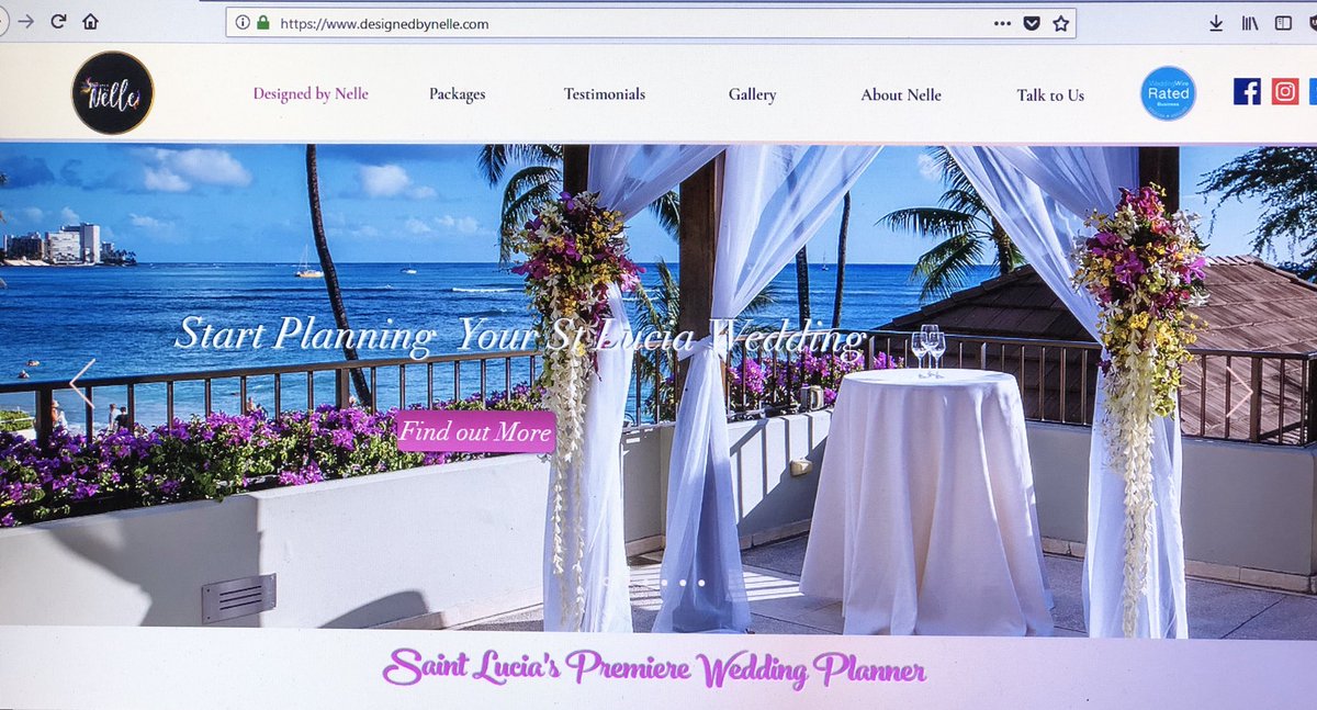 It’s here!!! We are live Saint Lucia. Designed by Nelle has gone global. Visit us online at designedbynelle.com for all your event planning needs, from family functions to full design and decor arrangements. #featuremeoncewed #elope #sayido #perfectwedding #islandwedding