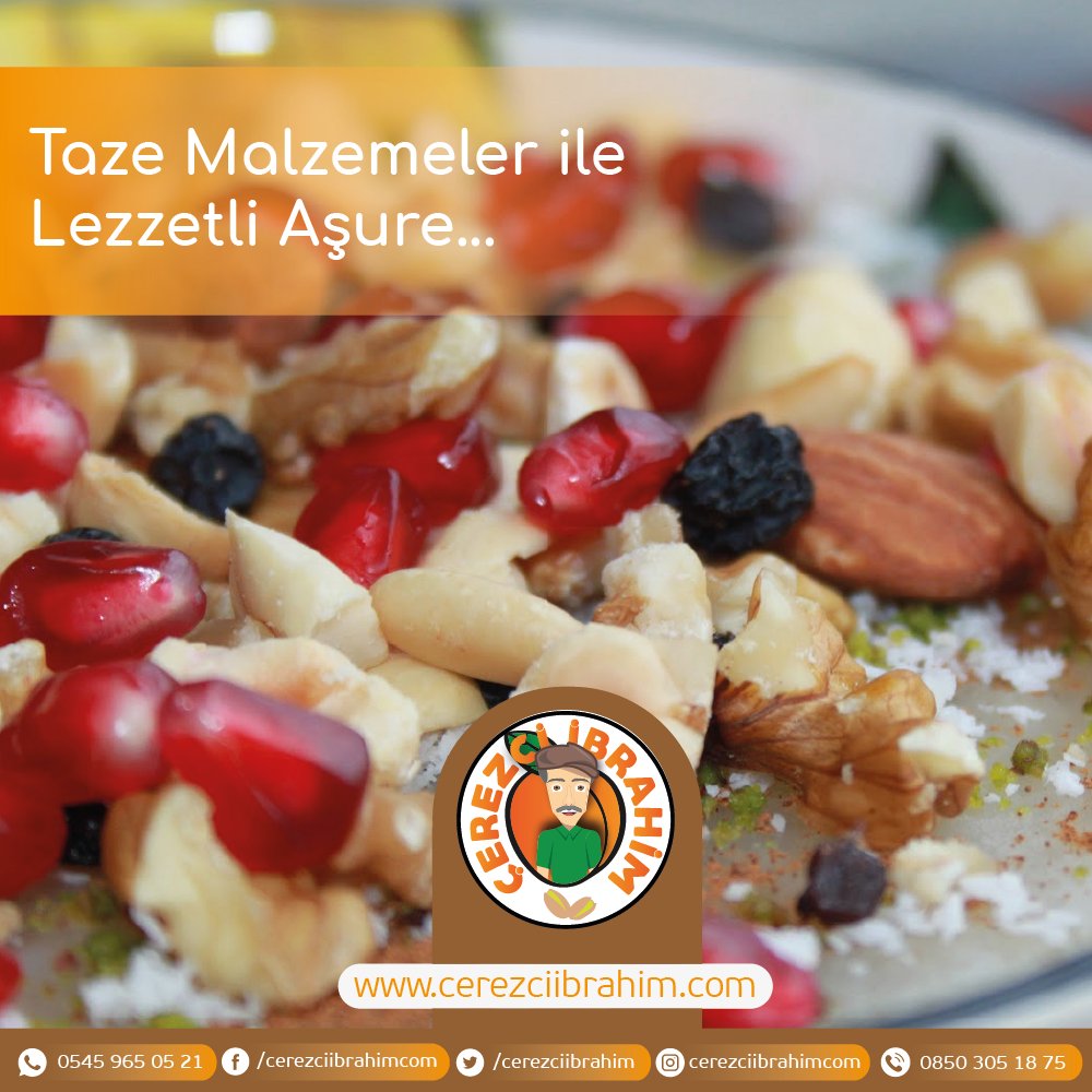 Aşureyi ceviz ve badem ile tüketin Aşureyi ceviz ve badem ile tüketin
