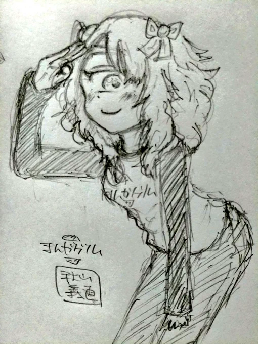 #新単眼版深夜の真剣お絵描き60分一本勝負 
@tngn_1draw22 
お題「キュート」 