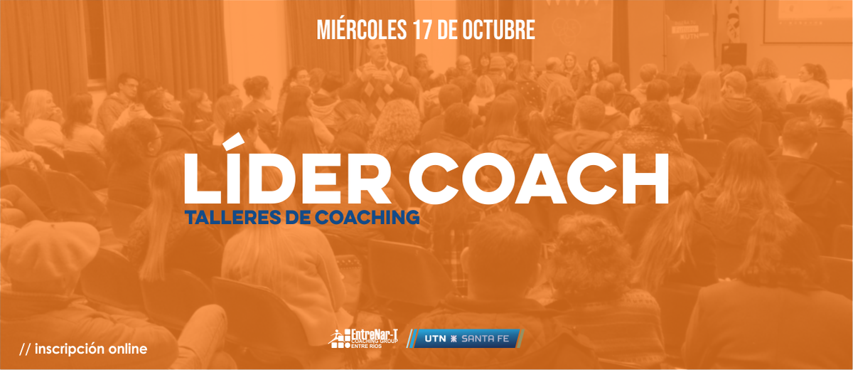 EntrenartEr's tweet photo. 🔜 LÍDER COACH // Talleres #gratuitos de #coaching
Octubre en #UTNSantaFe!

Inscripciones ⬇️
https://t.co/mb0eEexY9Z https://t.co/4LbQVO4CGM