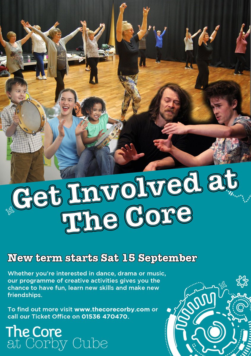thecorecorby's tweet image. Our new term of @CoreGetInvolved sessions has begun! Core Actors and Core Comedians return this week, alongside our new group for ages 2-5 Mini Musical Movers.

To find out more and to sign up visit - bit.ly/CoreGetInvolved