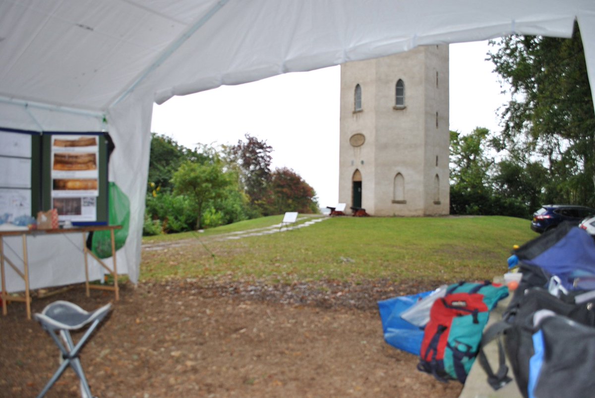 steinclerk's tweet photo. Glad we bought that Gazebo @FalconerMuseum @ClunyHillDig #friendsofthefalconermueum light smirr https://t.co/PoAzxN6hAP