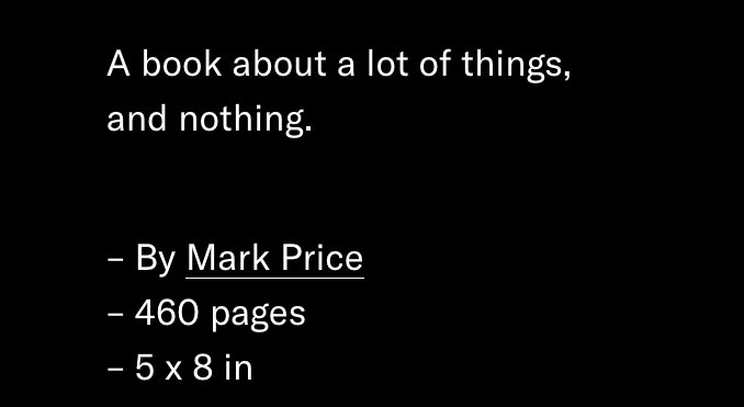 twxxus's tweet photo. Content Desert: "A book about a lot of things, and nothing. " now available @ https://t.co/tlbeUcWuen @thirtyone_nyc 🏳️🏁🏴 https://t.co/hi8hkfTgSS