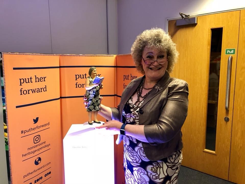unboundsocials's tweet photo. We're delighted to see @christineburns immortalised as a statue for #PutHerForward, on display at Manchester's @LGBTfdn.

Read all about this brilliant initiative, celebrating remarkable living women with 25 statues around the country.

https://t.co/qkMvJ3io4t https://t.co/87VAmF5QWO