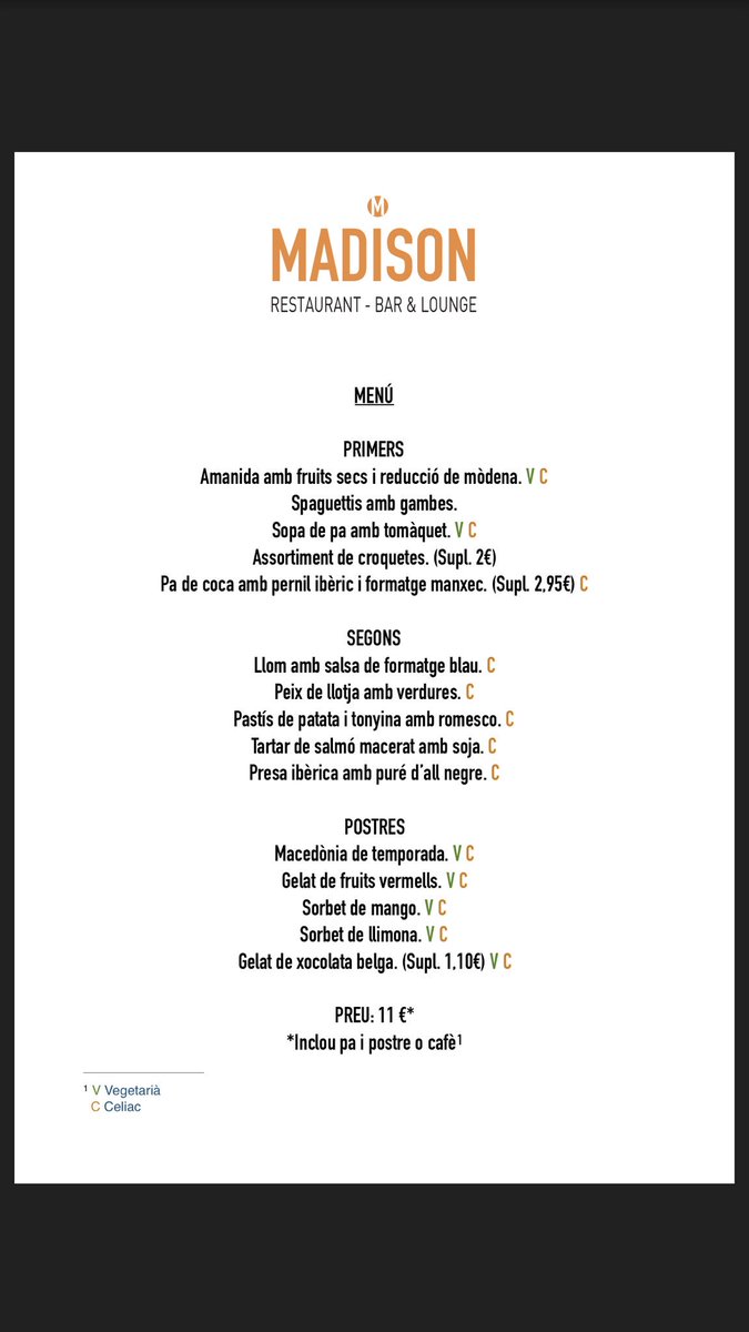 MadisonBadalona's tweet photo. JA ESTEM EN MARXA‼️
Vine a gaudir del NOSTRE MENÚ, tasta’l😋! 📍c/ prim, 128
#teammadison 🍽 https://t.co/OkEl1vo0pD