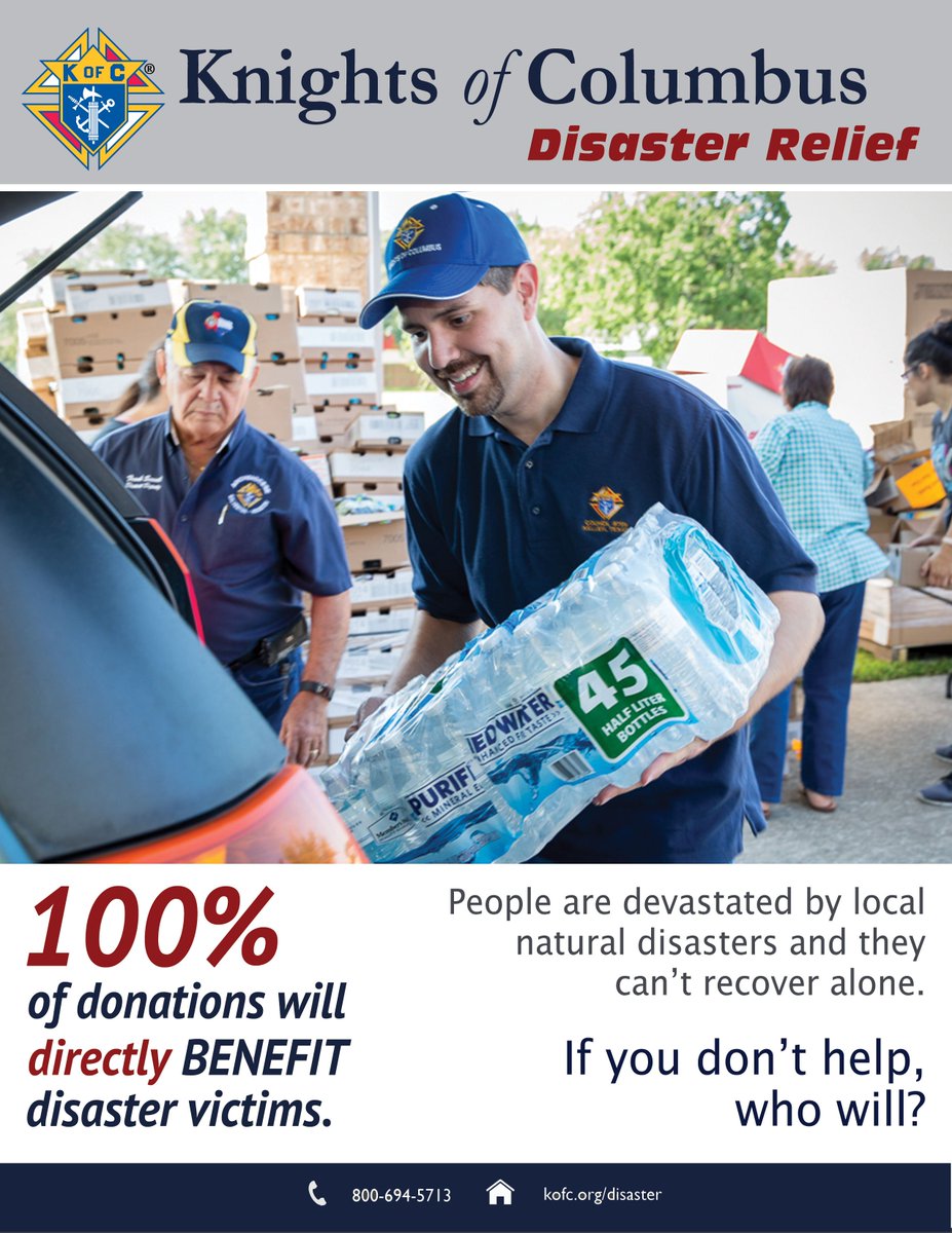 KofCOLG's tweet photo. Over 500,000 lost power due to #HurricaneFlorence as of right now! There have been storm surges up to 10 feet! In response, the Knights has launched an online donation drive to help with local relief efforts. 100% go to relief operations. Your help is needed! View flyer for info! https://t.co/mNyT93UD7L