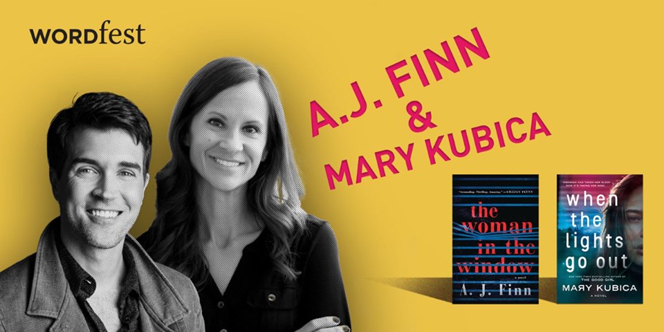 HarperCollinsCa's tweet photo. Head to Memorial Park Library in Calgary for one killer book talk tomorrow with @AJFinnBooks #TheWomanInTheWindow and @MaryKubica #WhenTheLightsGoOut part of #KillerCrimeClub. https://t.co/K6mGfHM0HC https://t.co/IpgEqoMpsm
